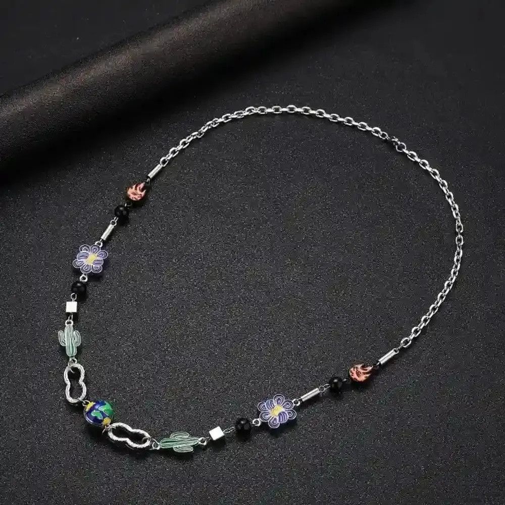 Jewelry Colorful World Art Classic Flame Necklace Size ONE SIZE - 3 Thumbnail