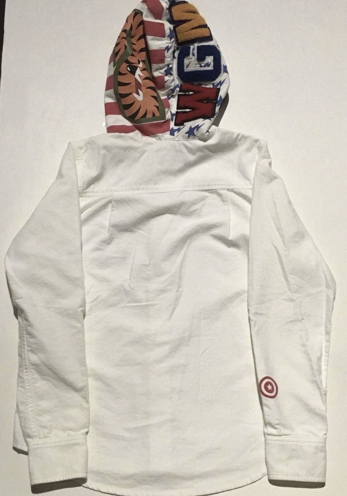 Bape Shark Shirt Hoodie Size XS / US 0-2 / IT 36-38 - 2 Thumbnail