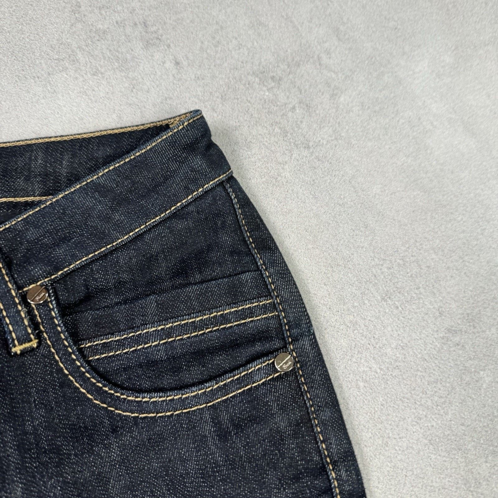 Gucci Vintage Gucci Breeches Denim Pants Blue Avant Garde Cropped Size 27" / US 4 / IT 40 - 10 Thumbnail