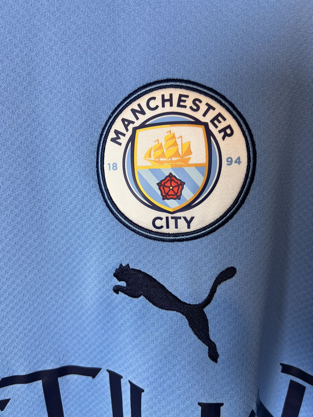 Puma Puma Manchester City 22/23 home treble winner jersey Size US M / EU 48-50 / 2 - 3 Thumbnail