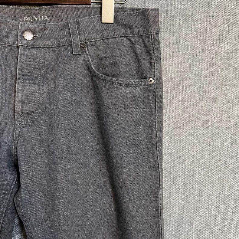 Prada Prada Gray washed jeans 2502-Nextarrow Size US 34 / EU 50 - 4 Thumbnail