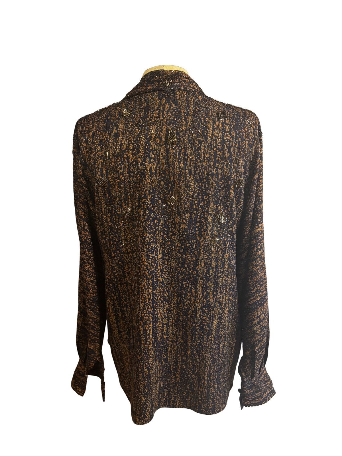 Other Women’s brown Blouse with beads.wt1998 Size S / US 4 / IT 40 - 5 Thumbnail