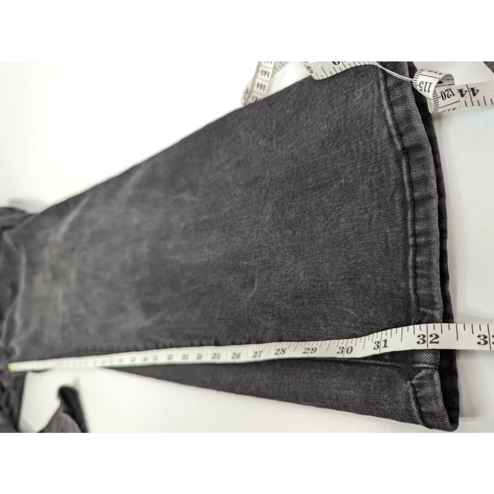 Vintage Lane Bryant Jeans Womens Plus 26R Straight Leg 5-Pocket Denim Black Stretch Pockets Size 26" / US 2 / IT 38 - 6 Thumbnail