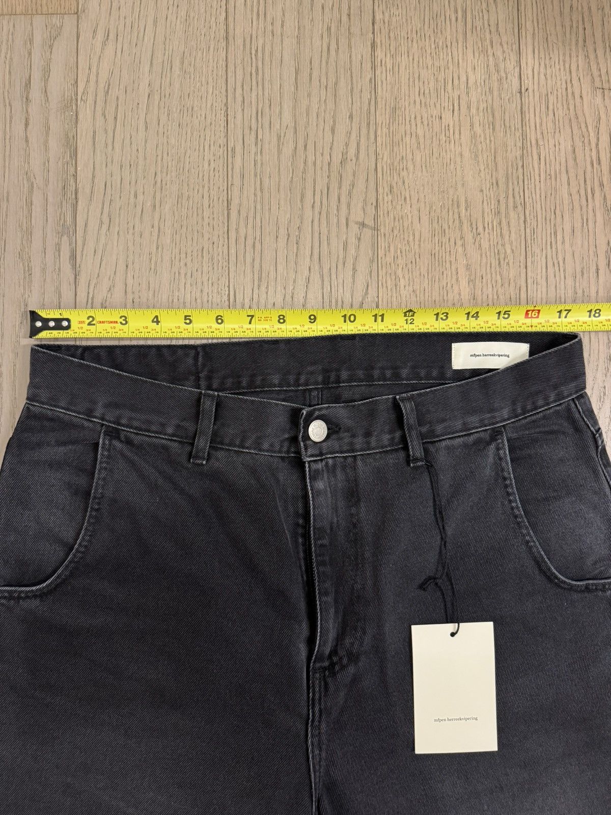 Mfpen Mfpen Straight Cut Jean - Faded Black Size US 33 - 3 Thumbnail