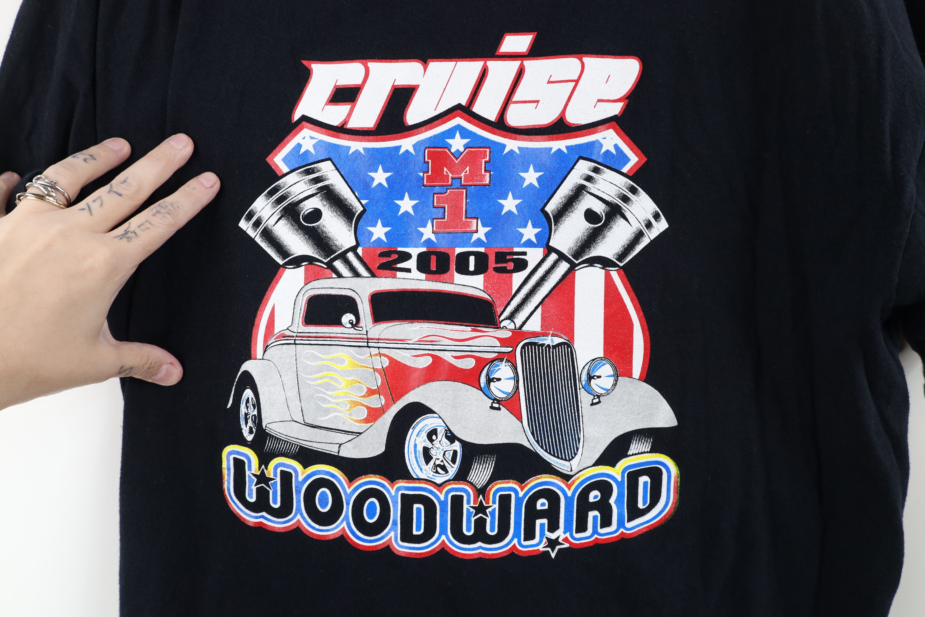 Vintage Vintage Y2K Woodward Dream Cruise Detroit Cars T-Shirt Size US L / EU 52-54 / 3 - 4 Thumbnail