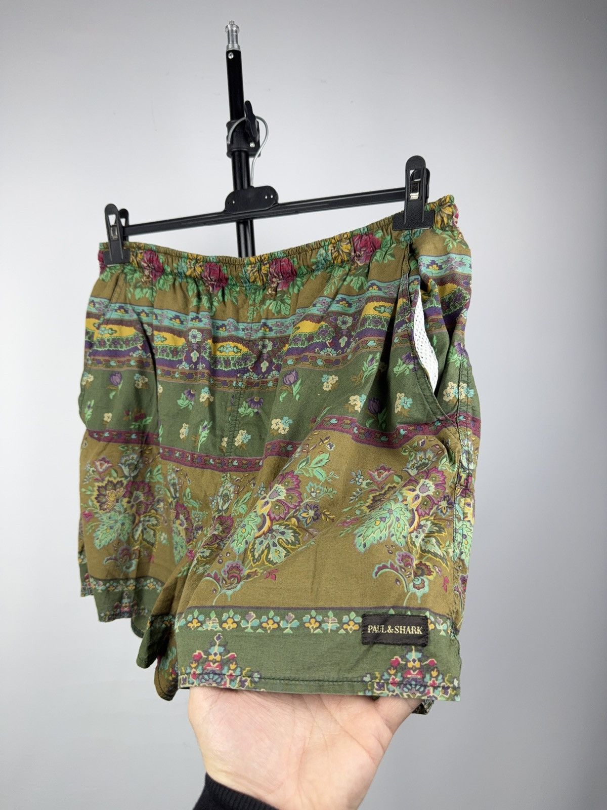 Paul & Shark Retro Vintage 90s Paul & Shark Yachting Floral Swim Shorts Size US 31 - 3 Thumbnail