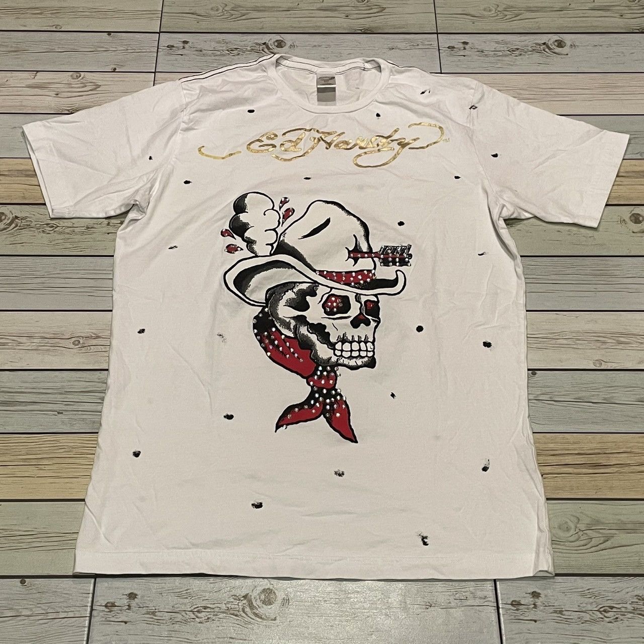 Affliction × Ed Hardy × Tapout Rare Ed Hardy Tee Y2K Affliction Style Size US L / EU 52-54 / 3 - 1 Thumbnail