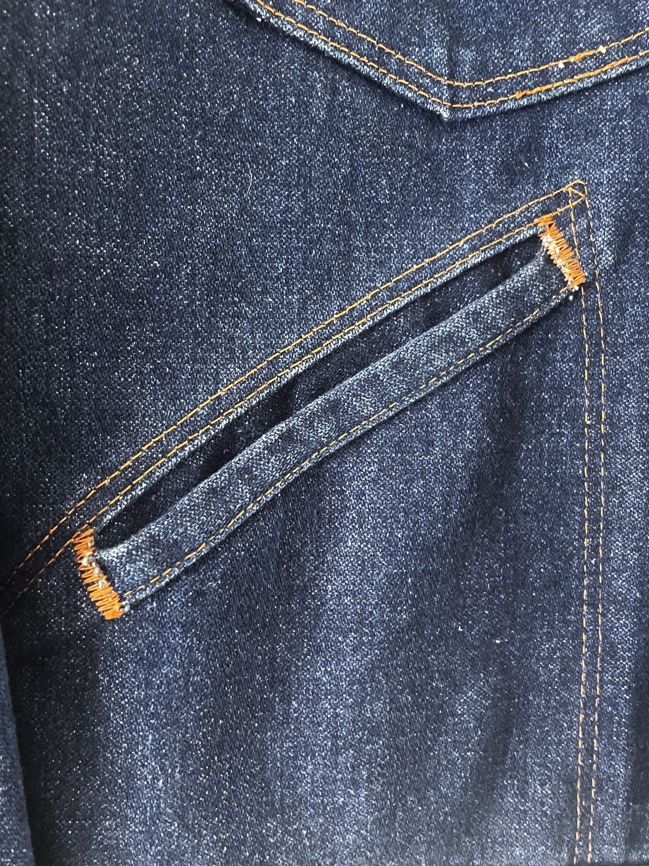 Wrangler DEADSTOCK 1970'S VINTAGE INDIGO DENIM JACKET US MADE Size US M / EU 48-50 / 2 - 7 Thumbnail