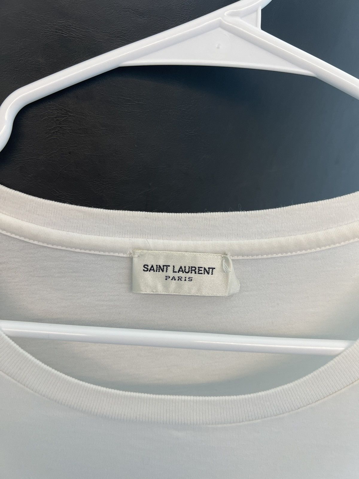 Saint Laurent Paris SAINT LAURENT RIVE GAUCHE T-SHIRT Size US XL / EU 56 / 4 - 4 Thumbnail