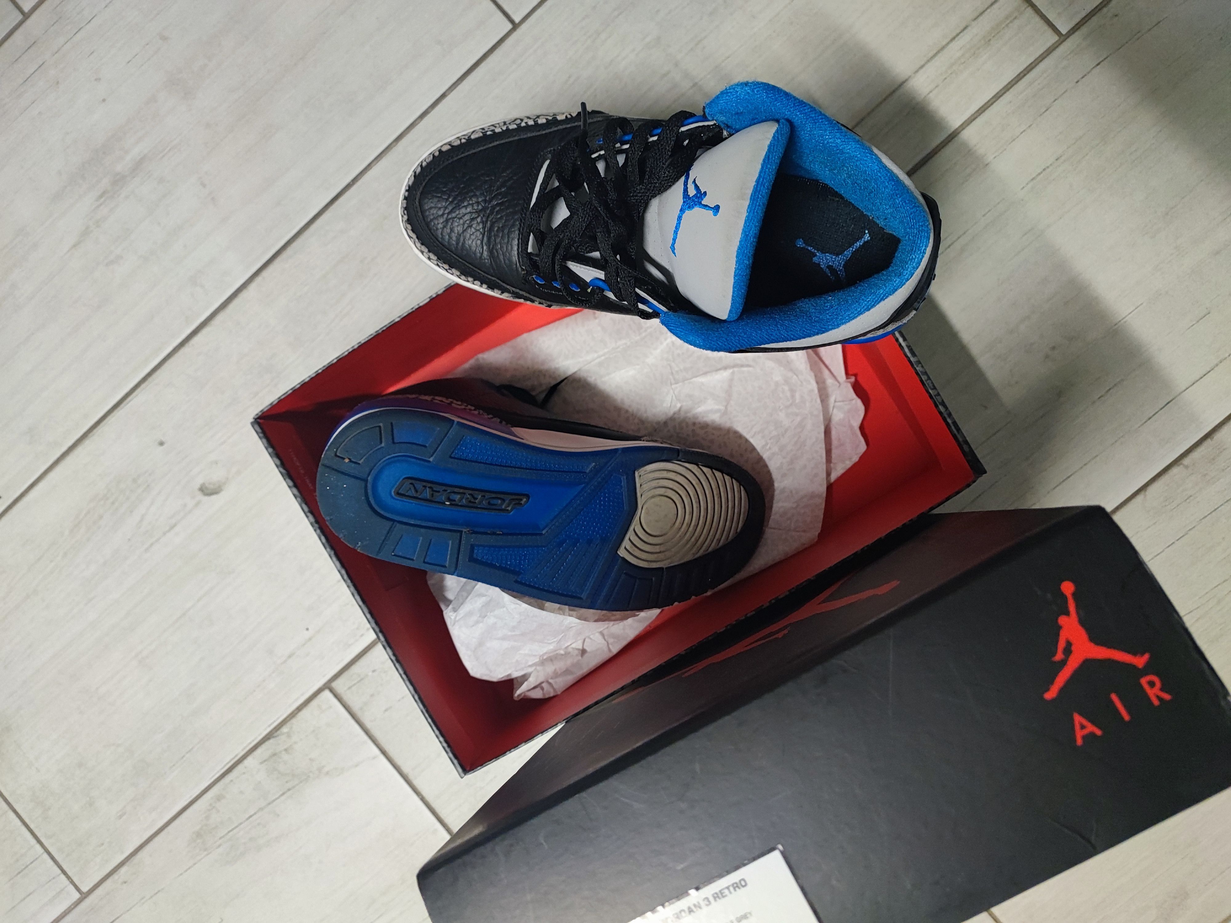 Jordan Brand Aie Jordan III blue sport Size US 7 / EU 40 - 2 Thumbnail