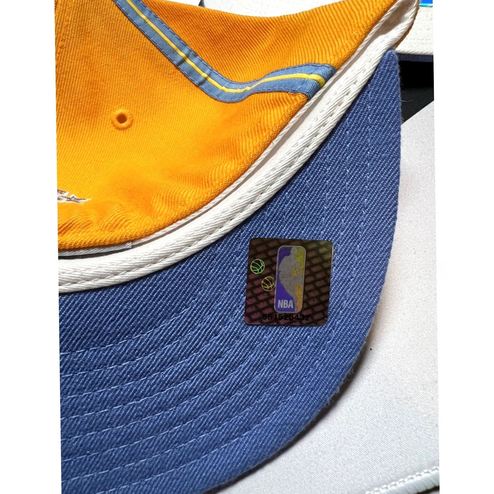 Reebok VINTAGE Reebok Dfunk'd NBA Hardwood Classics Minneapolis Lakers Hat Mens 7 1/8 Yellow White MPLS Fitted Cap Size ONE SIZE - 5 Thumbnail