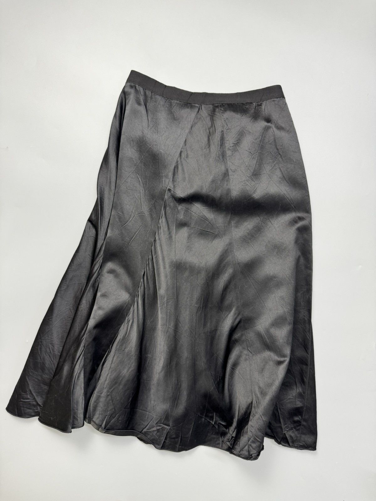 Prada 2000s Prada Flower Design Satin Midi Skirts Size 28" / US 6 / IT 42 - 7 Thumbnail