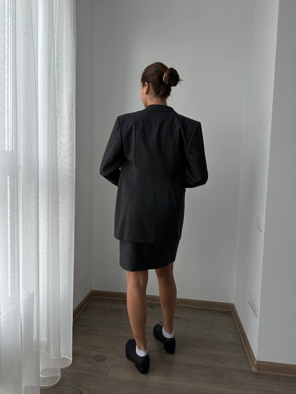Kiton × Vintage Vintage Kiton Gray Women's Blazer Skirt Suit Lana Mohair Size M / US 6-8 / IT 42-44 - 19 Thumbnail