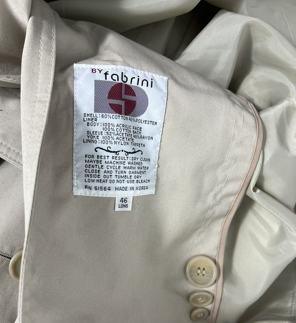 Vintage Heavy Coat By Fabrini Vintage 80’s 90’s Made In Korea Size US XL / EU 56 / 4 - 7 Thumbnail