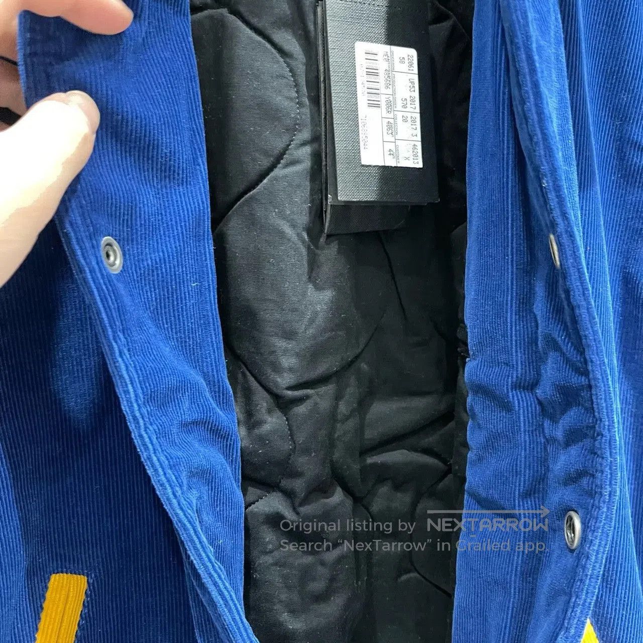 Saint Laurent Paris Saint Laurent Blue Corduroy Baseball Jacket. Size US S / EU 44-46 / 1 - 4 Thumbnail