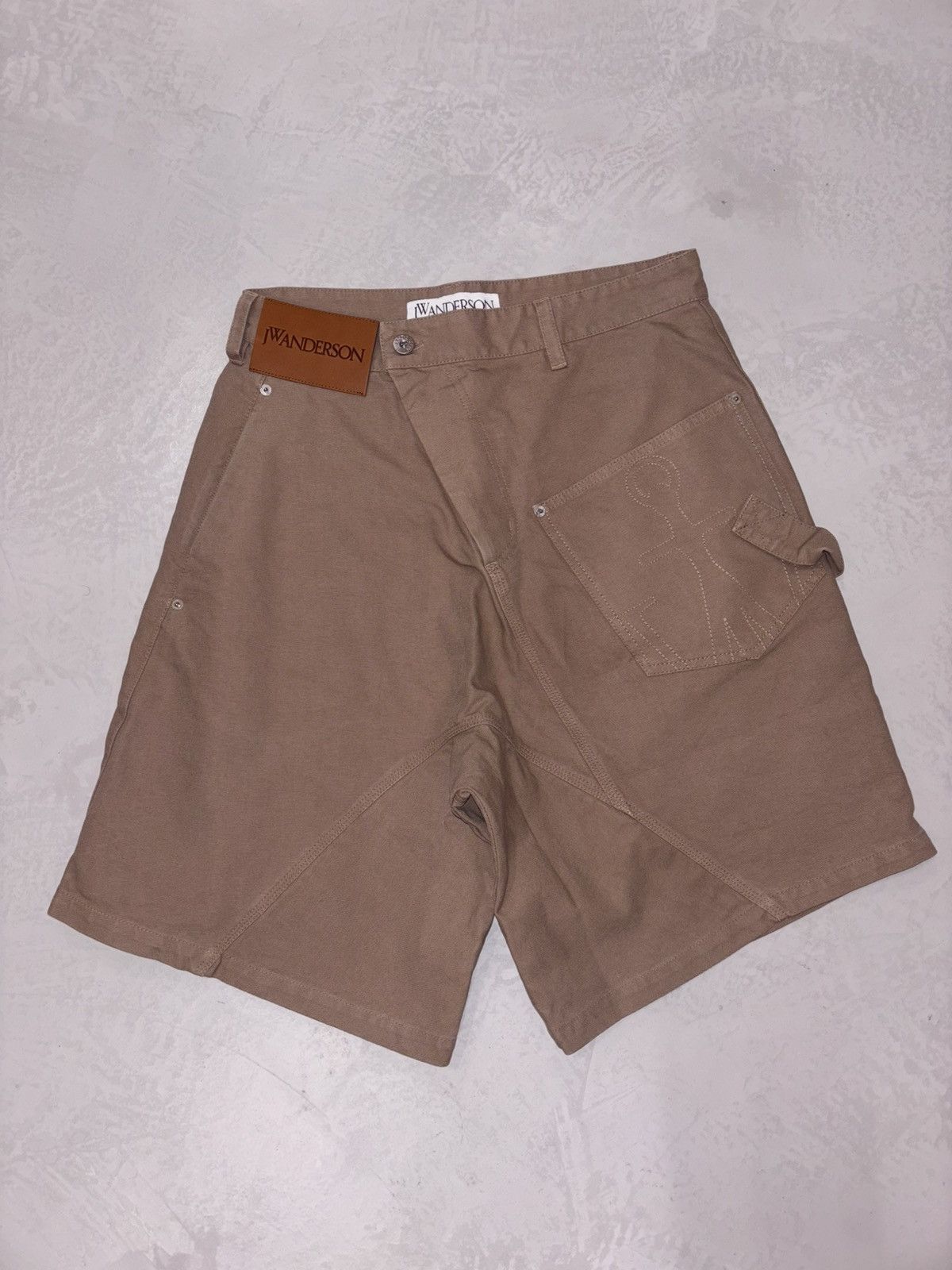 Designer 2024 JWAnderson Twisted Duck Canvas Shorts Size US 32 / EU 48 - 2 Thumbnail