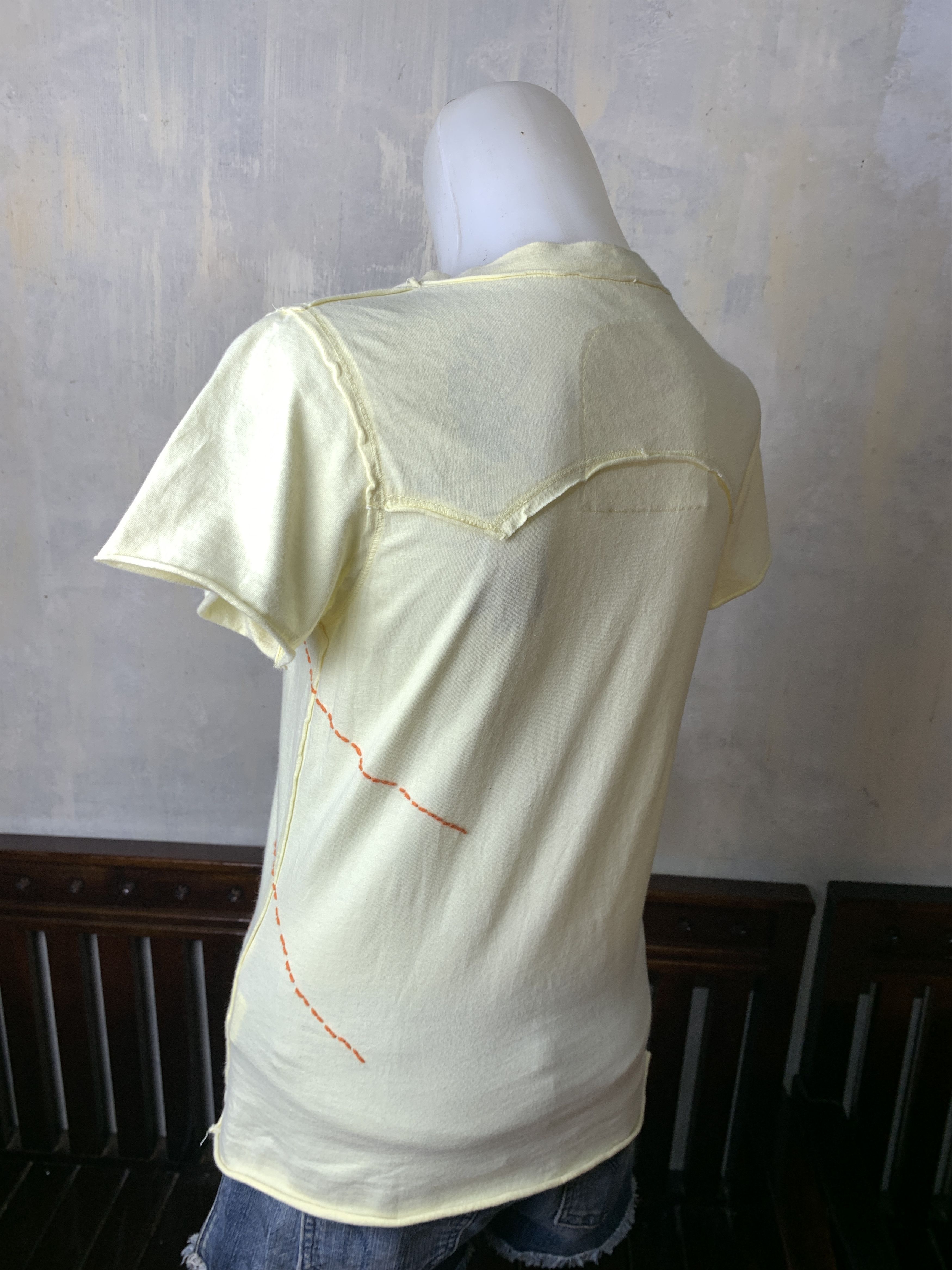 Japanese Brand Paradise Lemon Flamengo Embroidered Boob Tee (M) Size M / US 6-8 / IT 42-44 - 3 Thumbnail