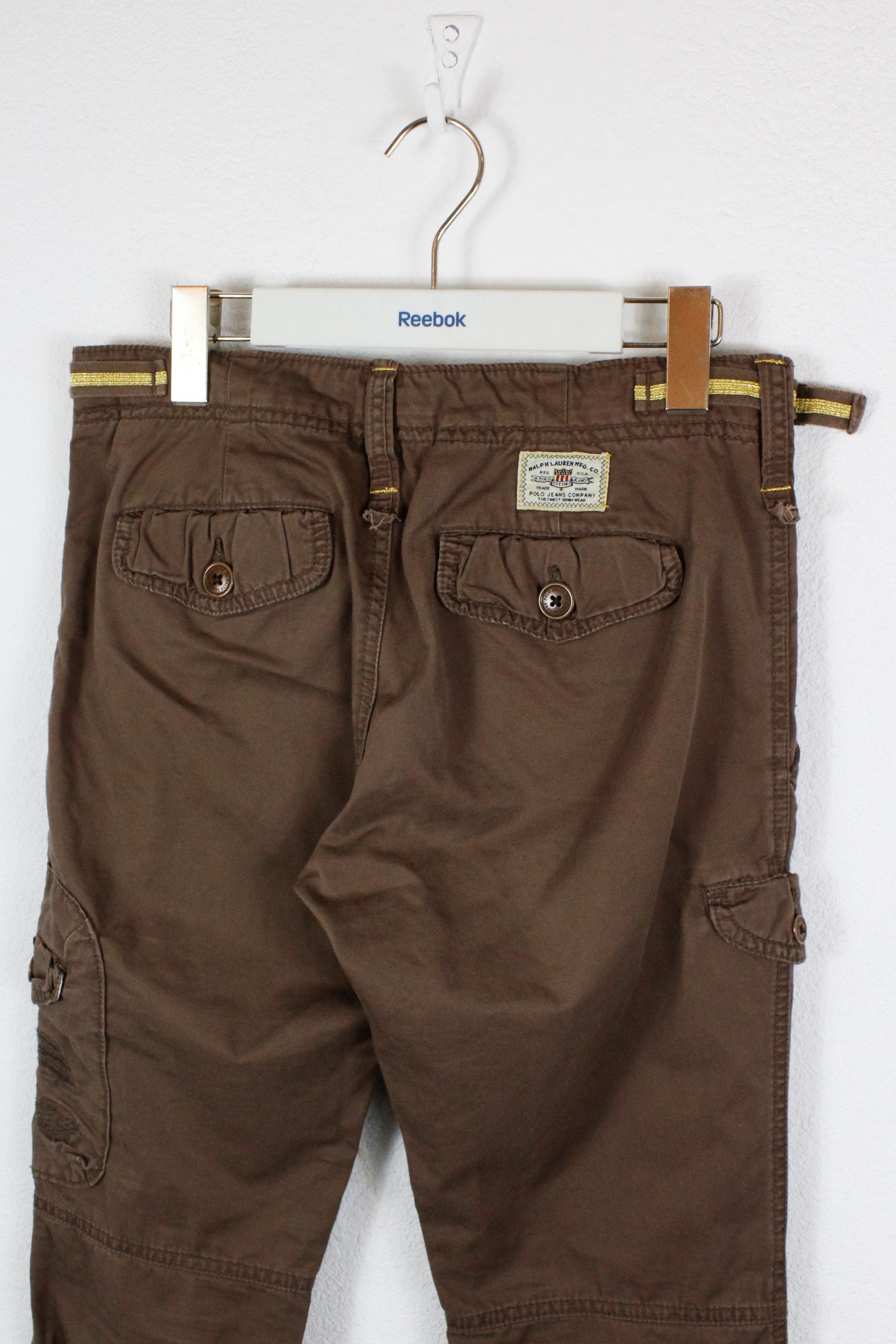 Polo Ralph Lauren × Ralph Lauren Womens Polo Jeans Ralph Lauren Brown Cargo Pants Size 27" / US 4 / IT 40 - 6 Thumbnail