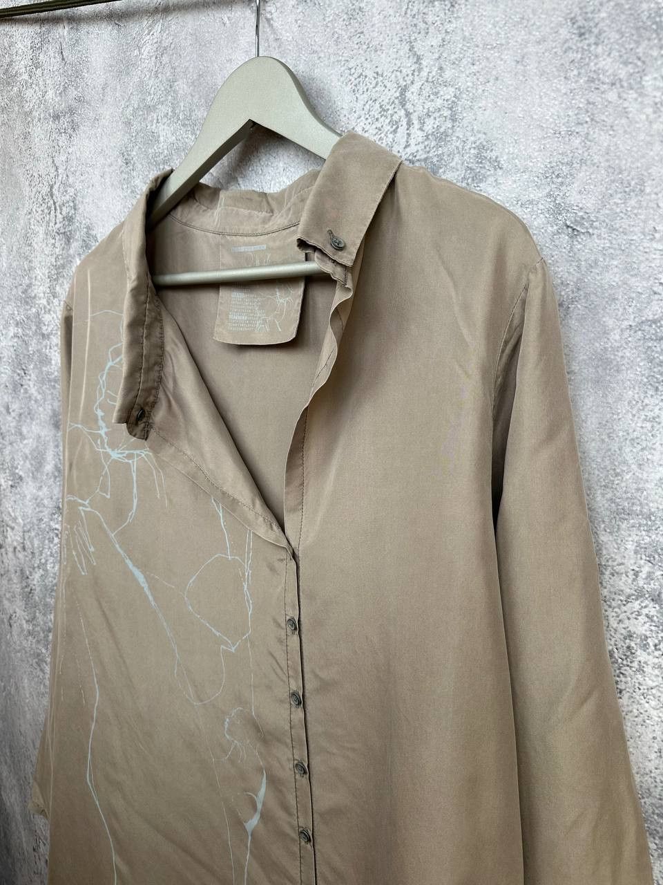 Annette Gortz Annette Görtz Gina Silk Shirt Dress Abstract Print LS Size M / US 6-8 / IT 42-44 - 5 Thumbnail
