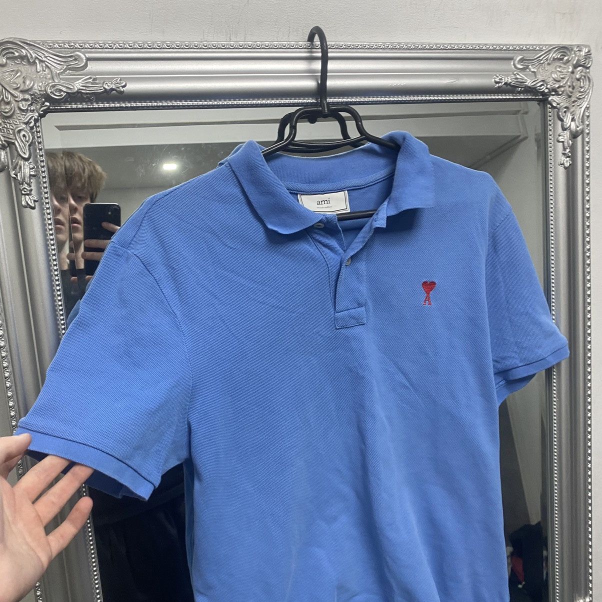 AMI Ami Polo Shirt Small Logo Tee Size US L / EU 52-54 / 3 - 4 Thumbnail