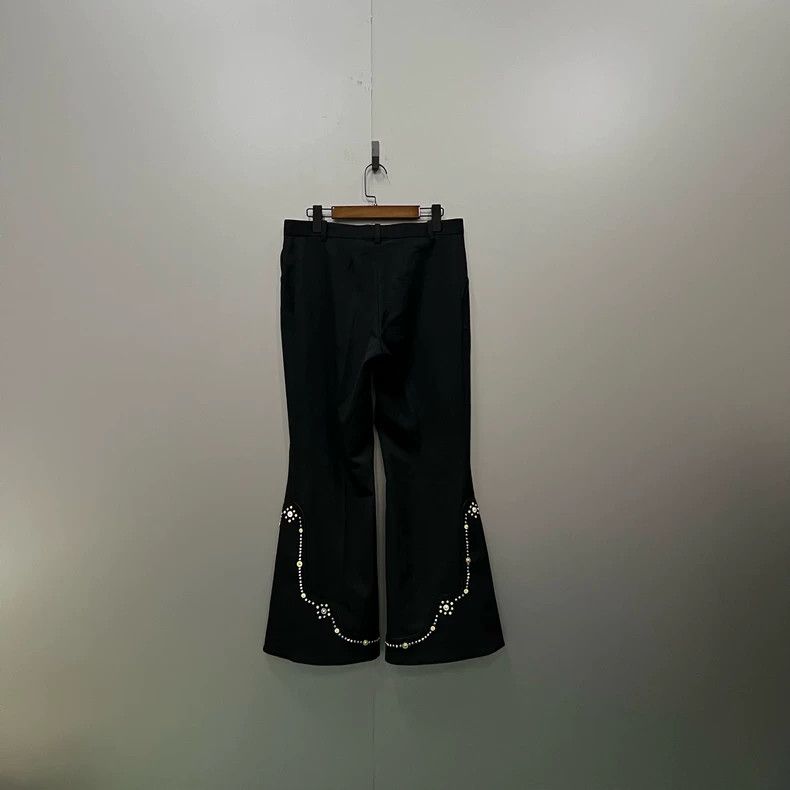 Versace Versace Gold buckle willow studded bell bottoms Size 30" / US 8 / IT 44 - 2 Thumbnail