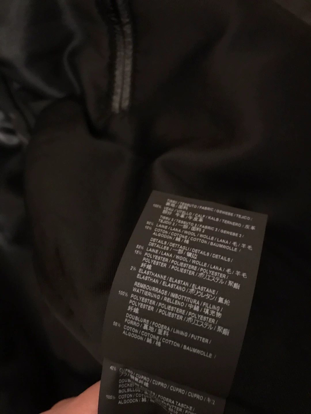 Saint Laurent Paris YSL wool leather panel teddy jacket 54 (small) Size XXL / US 16-18 / IT 52-54 - 5 Thumbnail