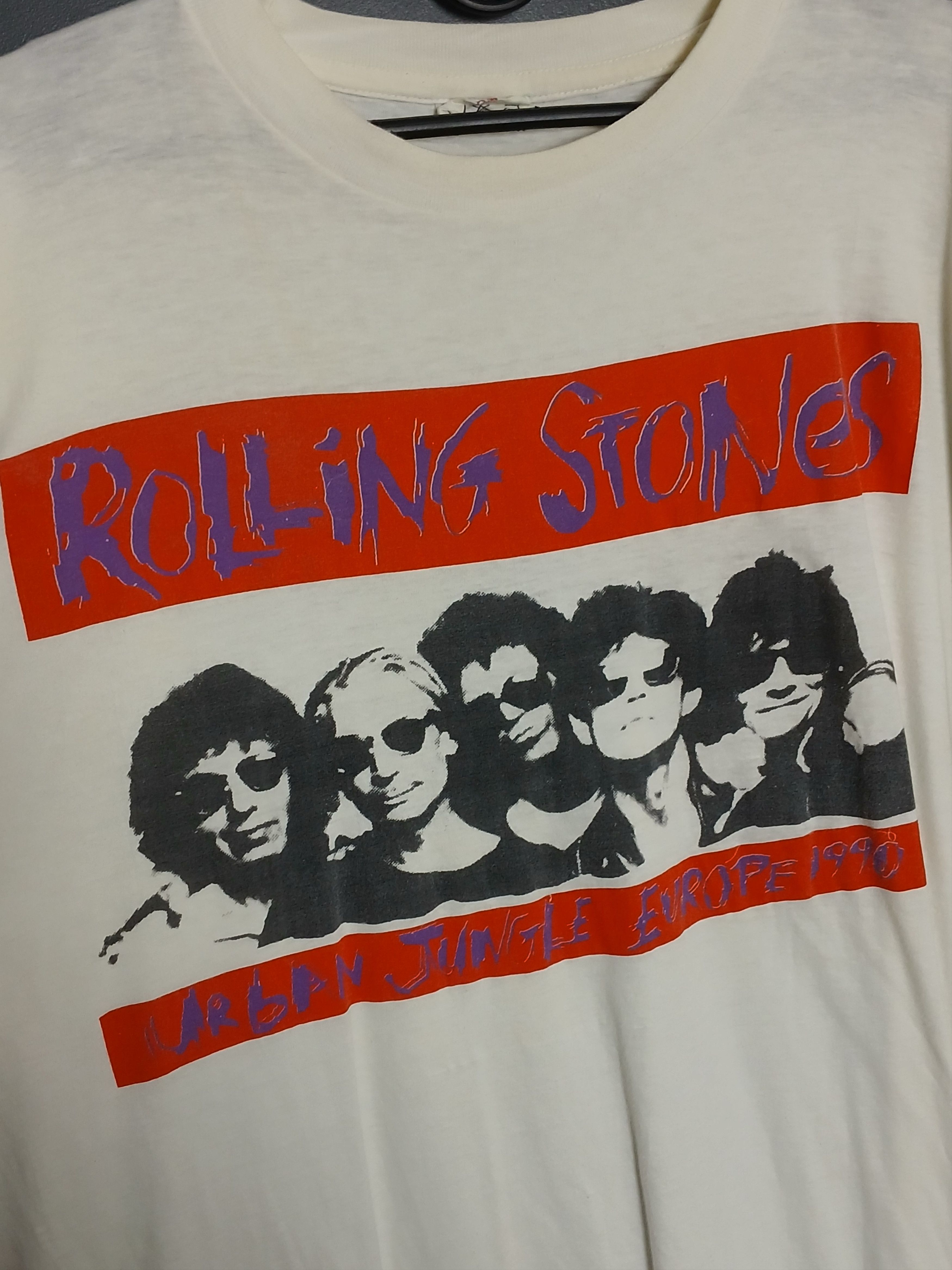 The Rolling Stones Vintage 1990 The Rolling Stones Urban Jungle Europe T-Shirt Size US XL / EU 56 / 4 - 4 Thumbnail