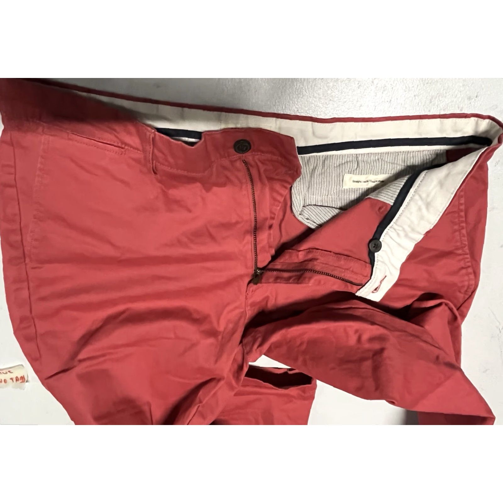Vintage Goodthreads Pants Men 38 X 28 Chino Straight Red Cotton Blend Stretch Casual Business Travel Shirt? Size US 38 / EU 54 - 6 Thumbnail