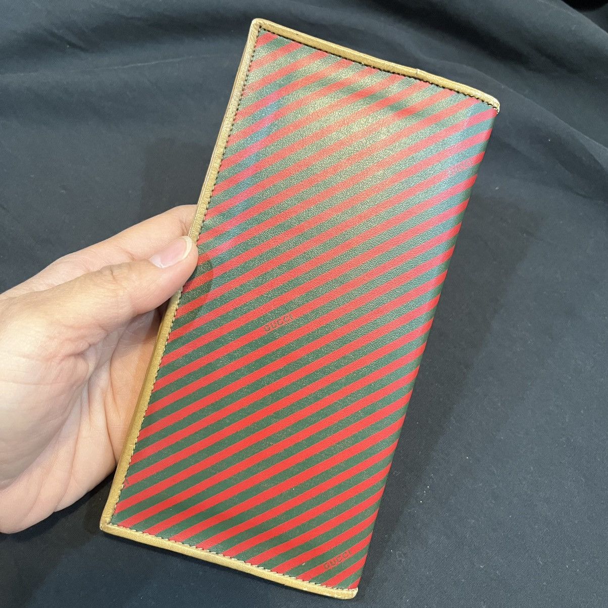 Gucci Vintage Gucci Striped Wallet Size ONE SIZE - 11 Thumbnail