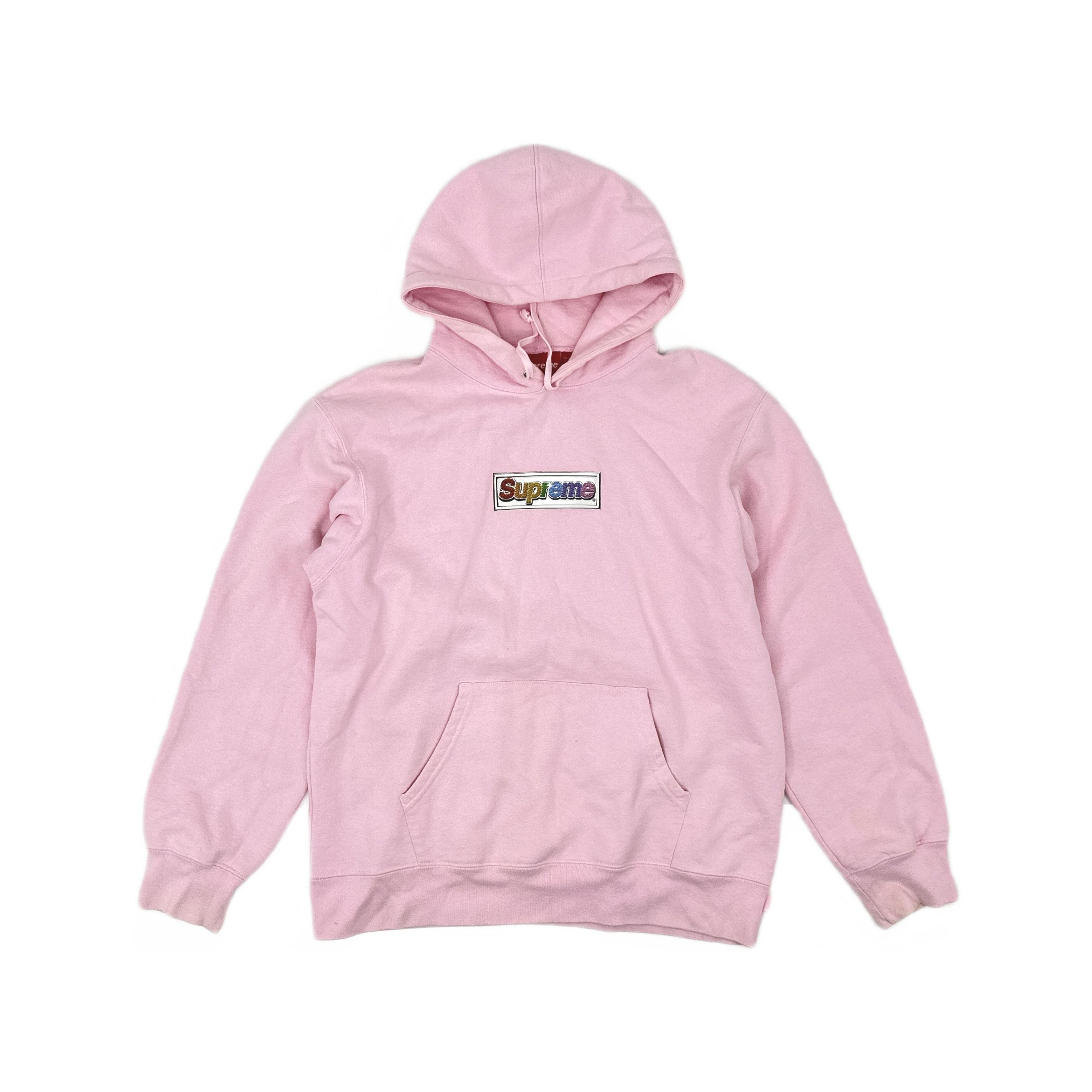 Burberry × Supreme Supreme x Burberry Pink Box Logo Hoodie | Grailed