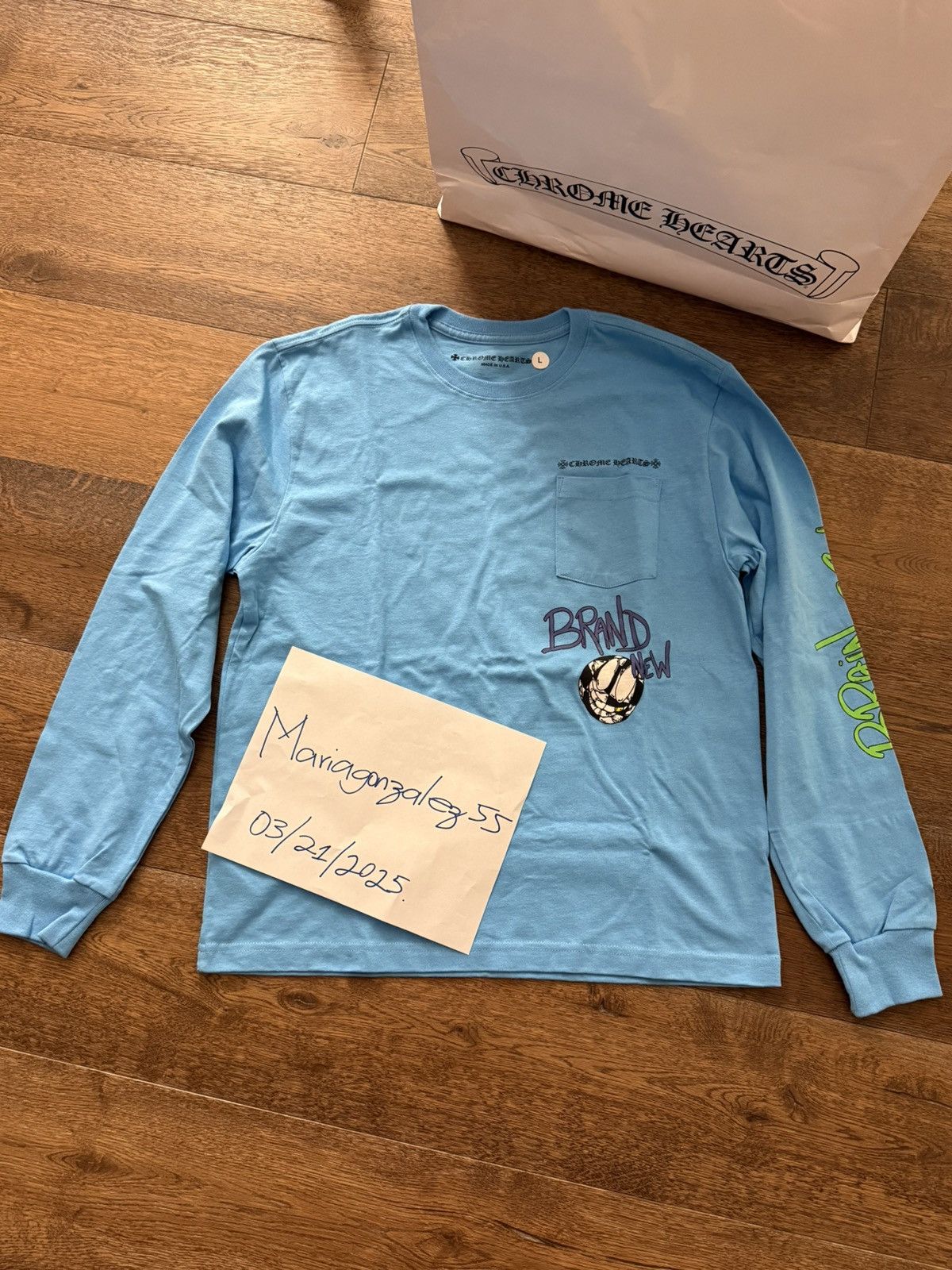 Chrome Hearts NEW Chrome hearts x Matty Boy Brain New L/S T