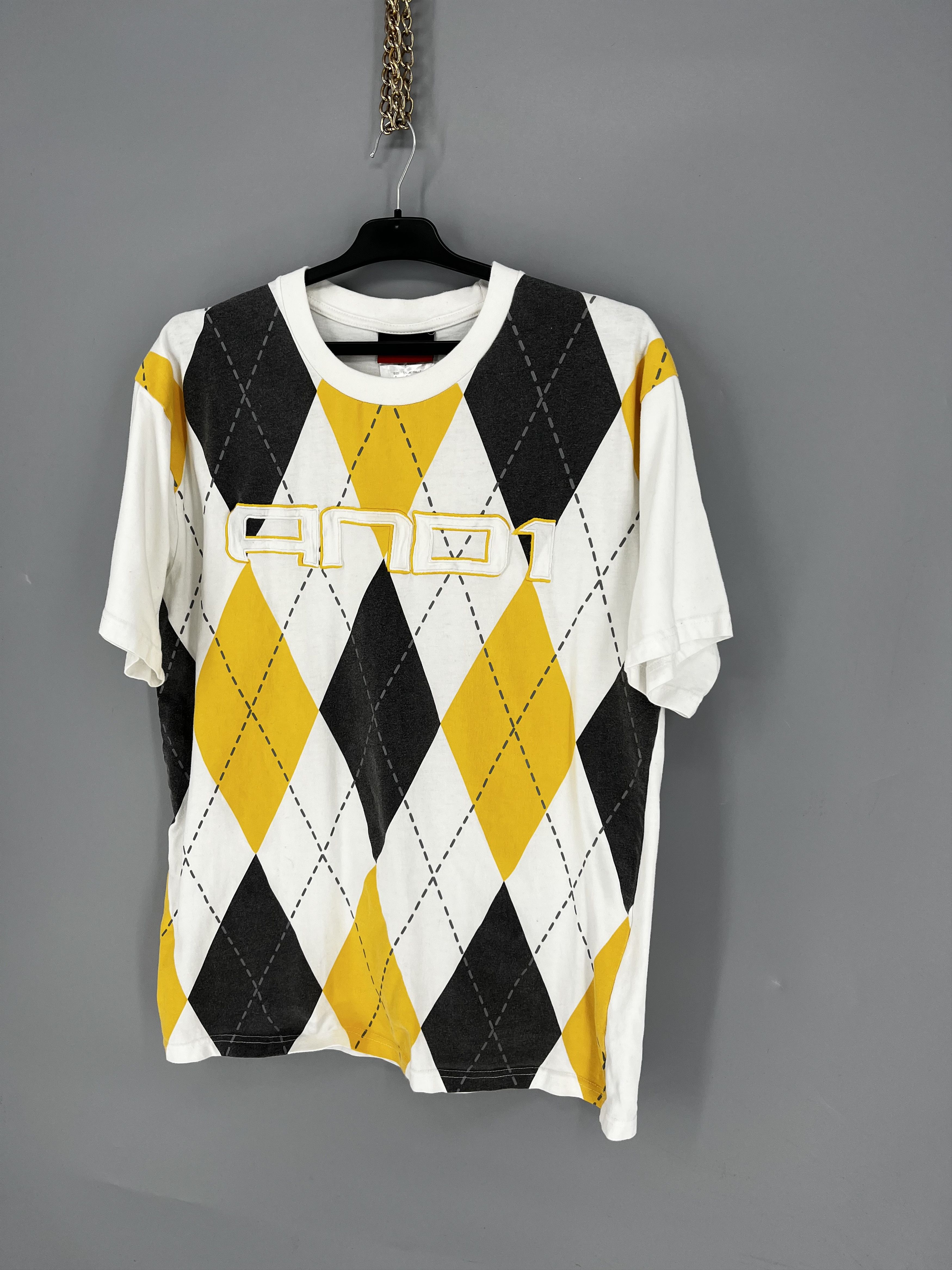 Other Vintage AND1 Argyle Pattern Tee Y2K Basketball Style L Size US L / EU 52-54 / 3 - 3 Thumbnail