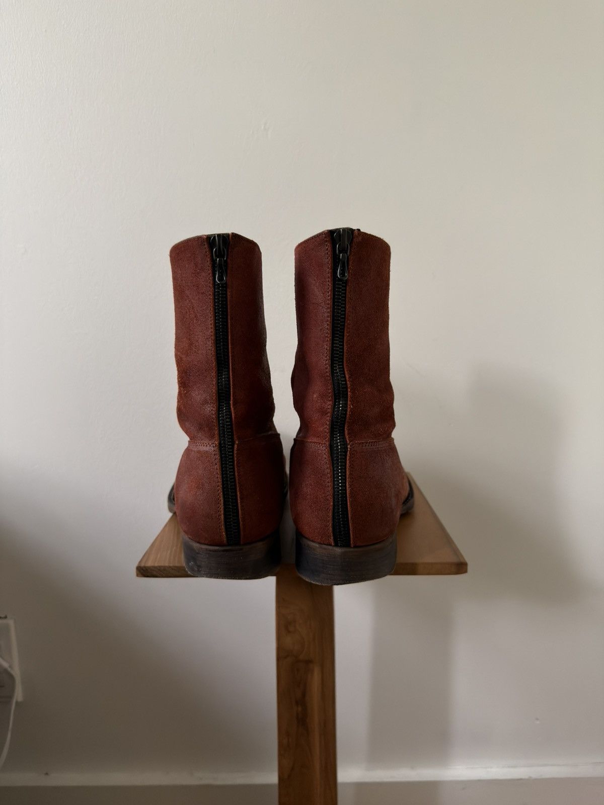 Carpe Diem S21M Backzip Reverse-Leather Boots Size US 9 / EU 42 - 4 Thumbnail