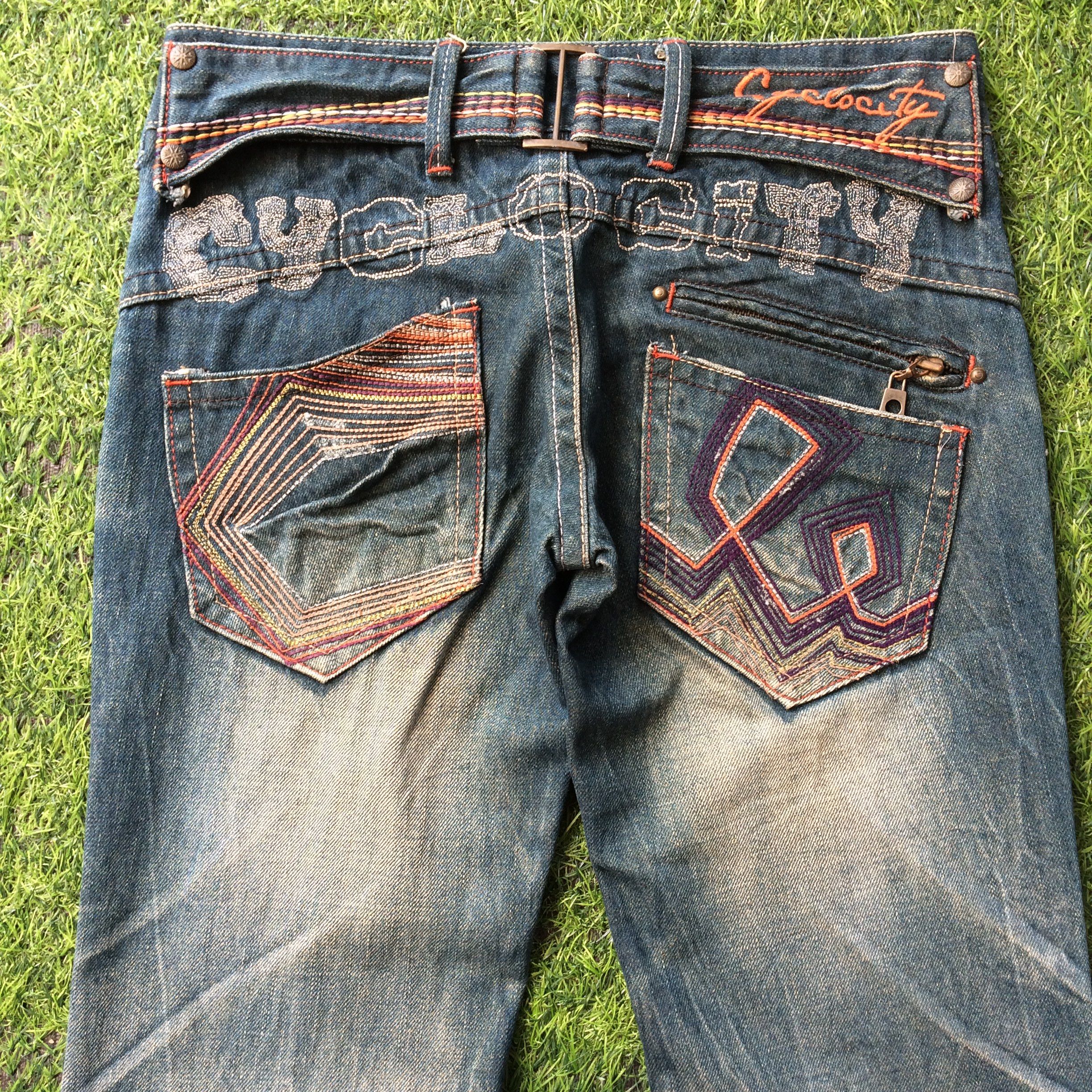 Distressed Bell Bottom Flare Jeans #D-494