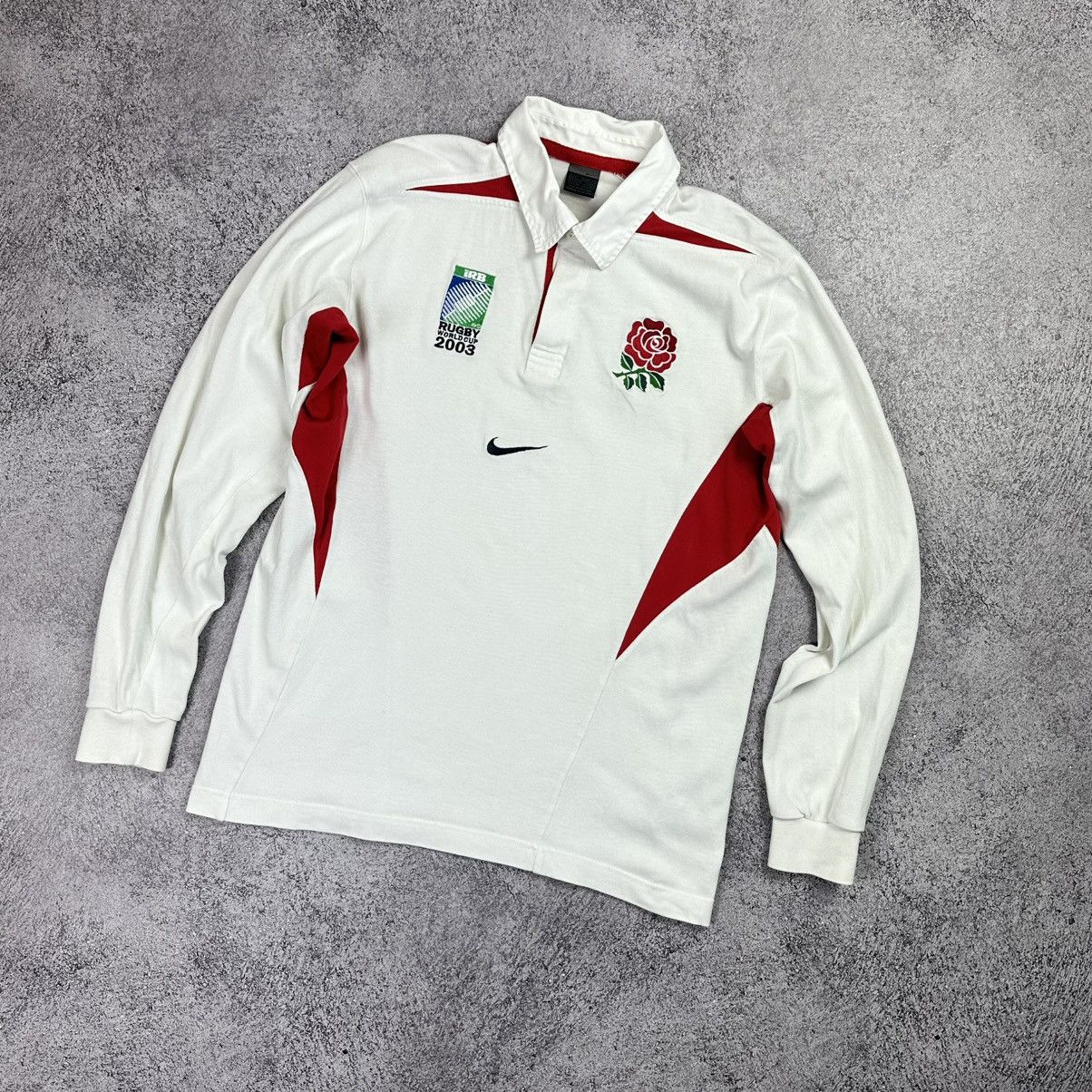Nike Vintage England Rugby World Cup 2003 Nike Home Long Sleeve L Size US L / EU 52-54 / 3 - 1 Thumbnail