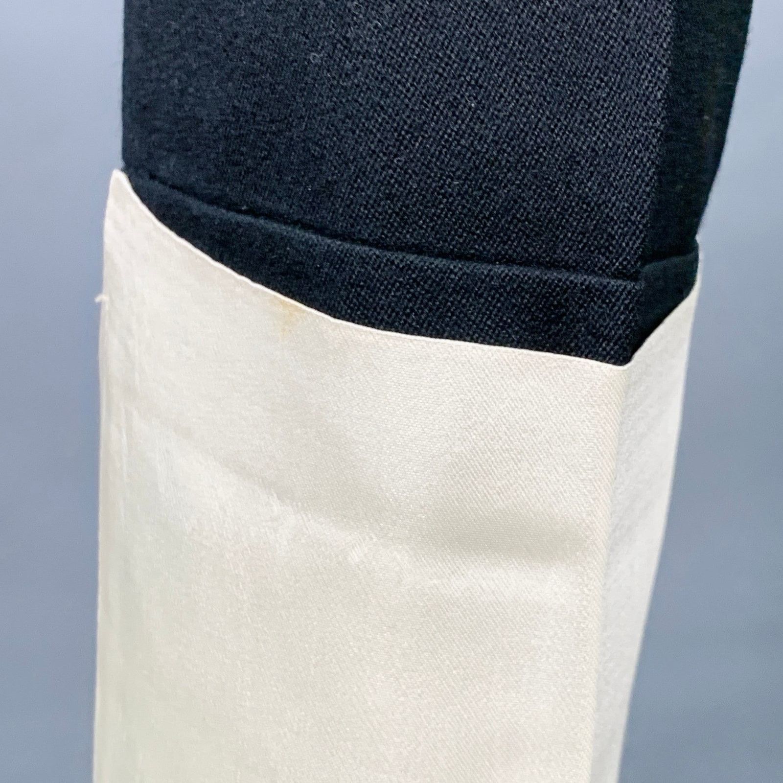 Helmut Lang Size 4 Black White Side Tabs Satin Cuffs Dress Pants Size 27" / US 4 / IT 40 - 4 Thumbnail
