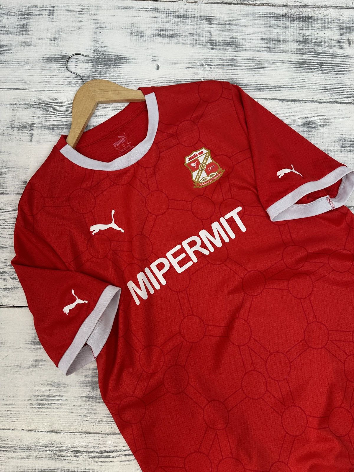 Puma SWINDON TOWN 23/24 PUMA Home Football Shirt Soccer Jersey XL Size US XL / EU 56 / 4 - 7 Thumbnail