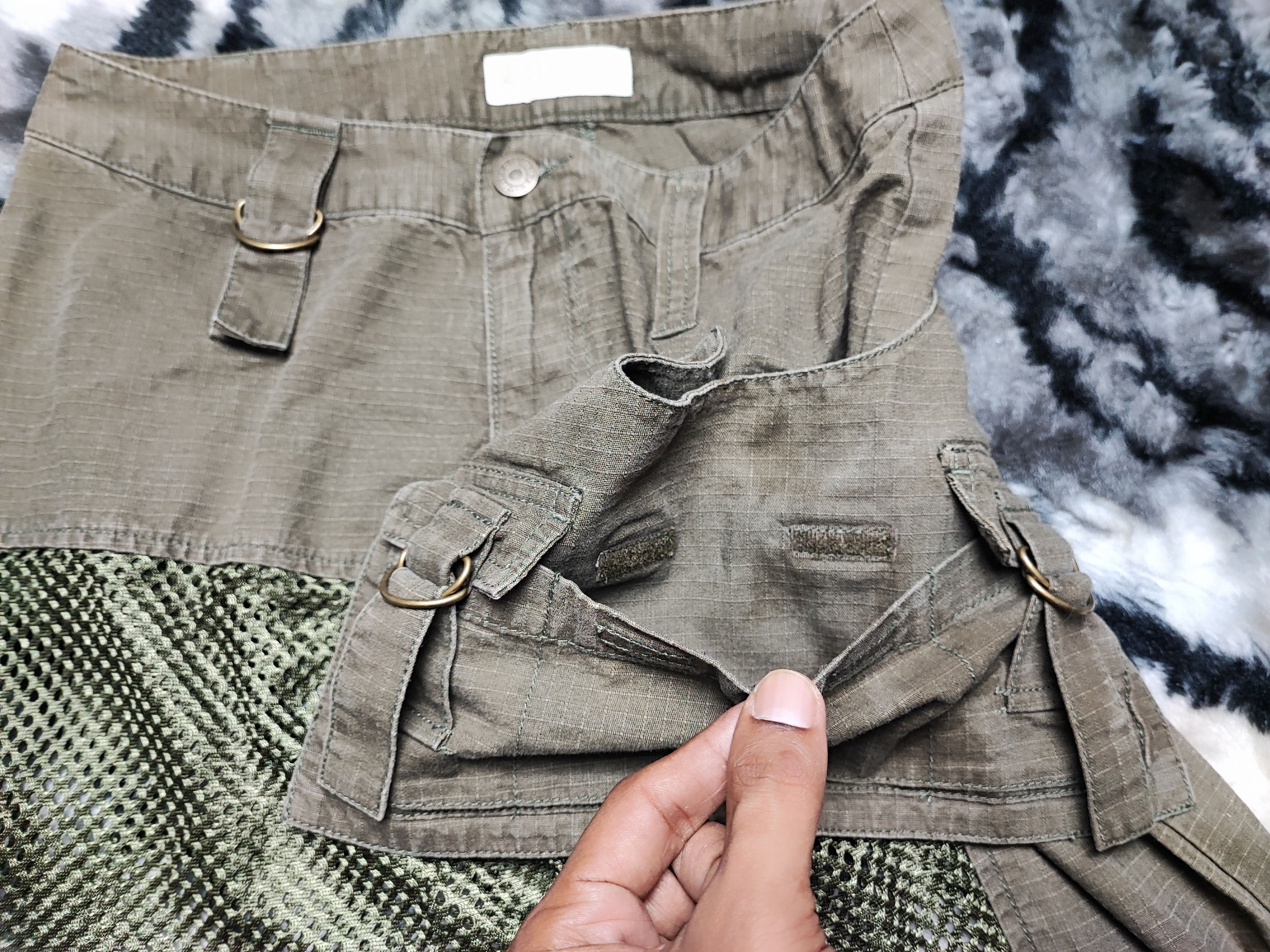 If Six Was Nine Vintage LB-03 Bondage Punk Cargo Mesh Military Pants Size US 28 / EU 44 - 9 Thumbnail