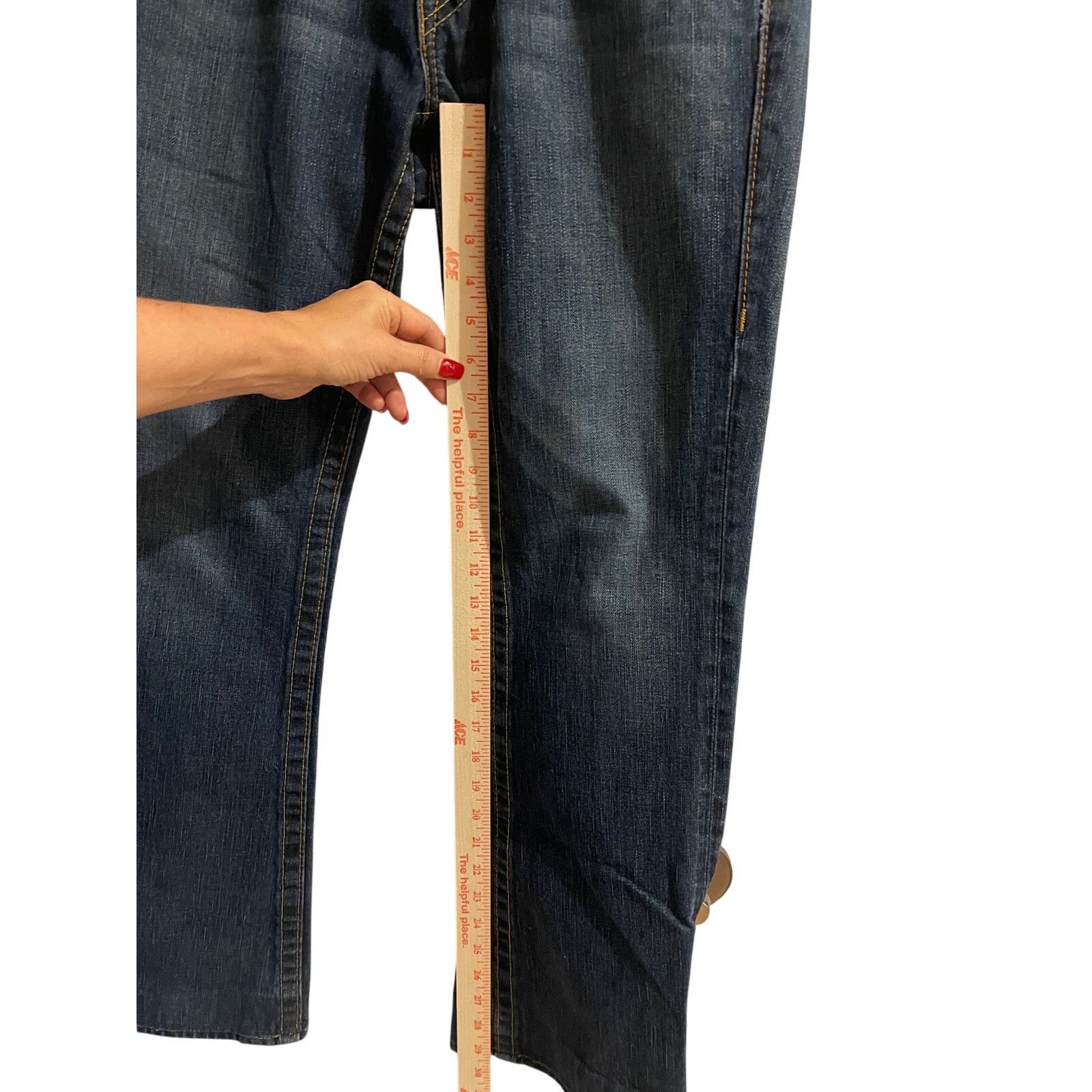 True Religion True Religion Billy Straight Jeans Dark Wash USA Denim Size US 30 / EU 46 - 10 Thumbnail
