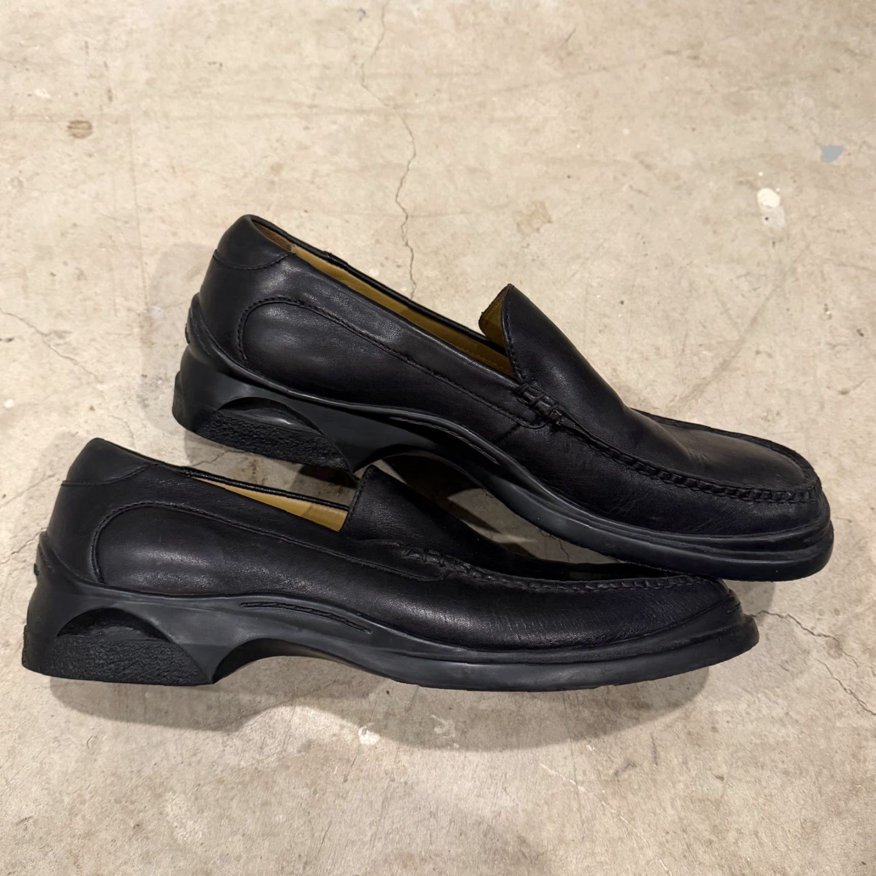 Cole Haan Cole Haan Mens Black Penny Loafers Dress Slip On Leather Leather Insole Leather Upper Square Toe 10.5 M Mens Shoes Size US 11 / EU 44 - 2 Thumbnail