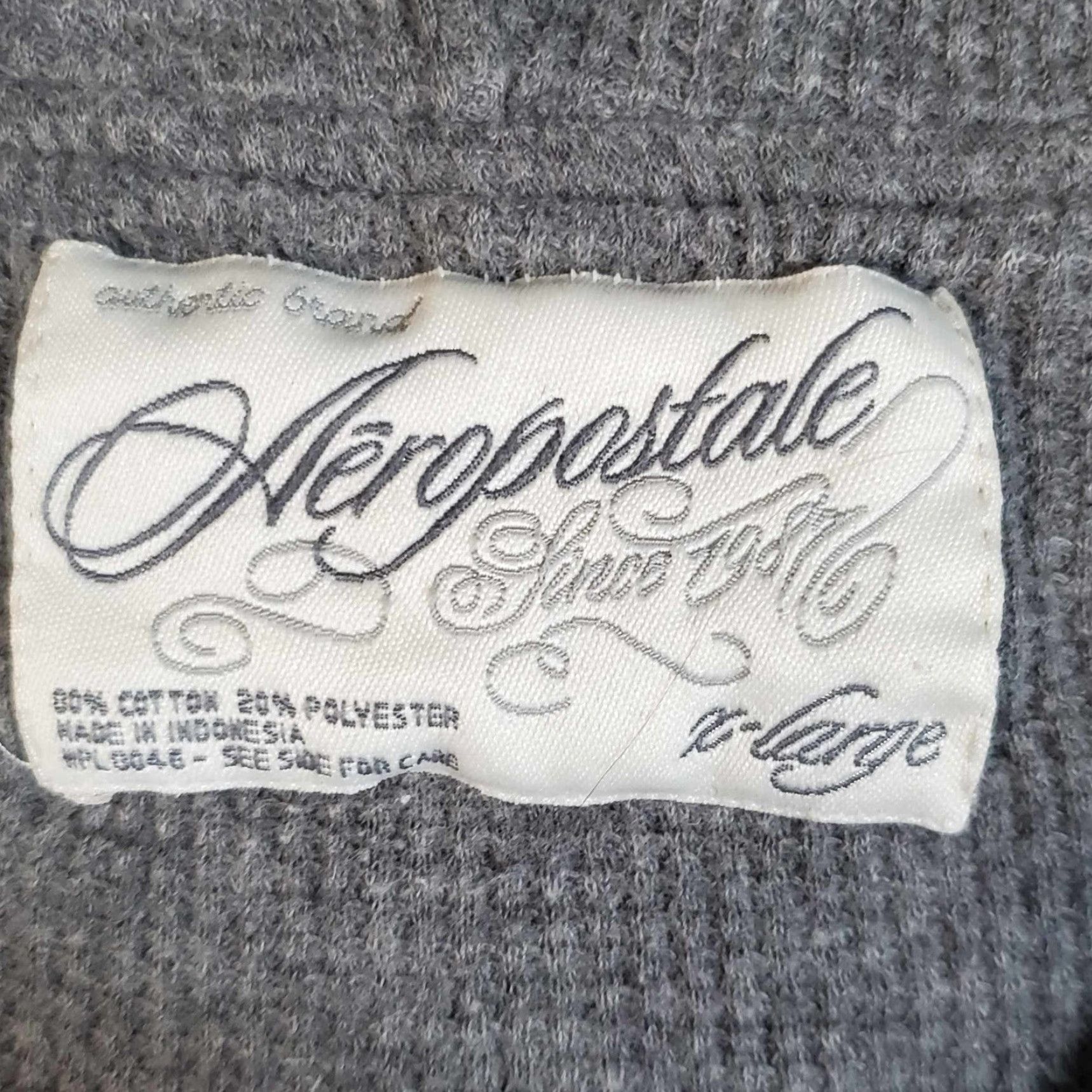 Vintage VINTAGE Aeropostale Full Zip Hoodie XL Unisex Adults Gray Grunge Y2K Size XL / US 12-14 / IT 48-50 - 3 Thumbnail