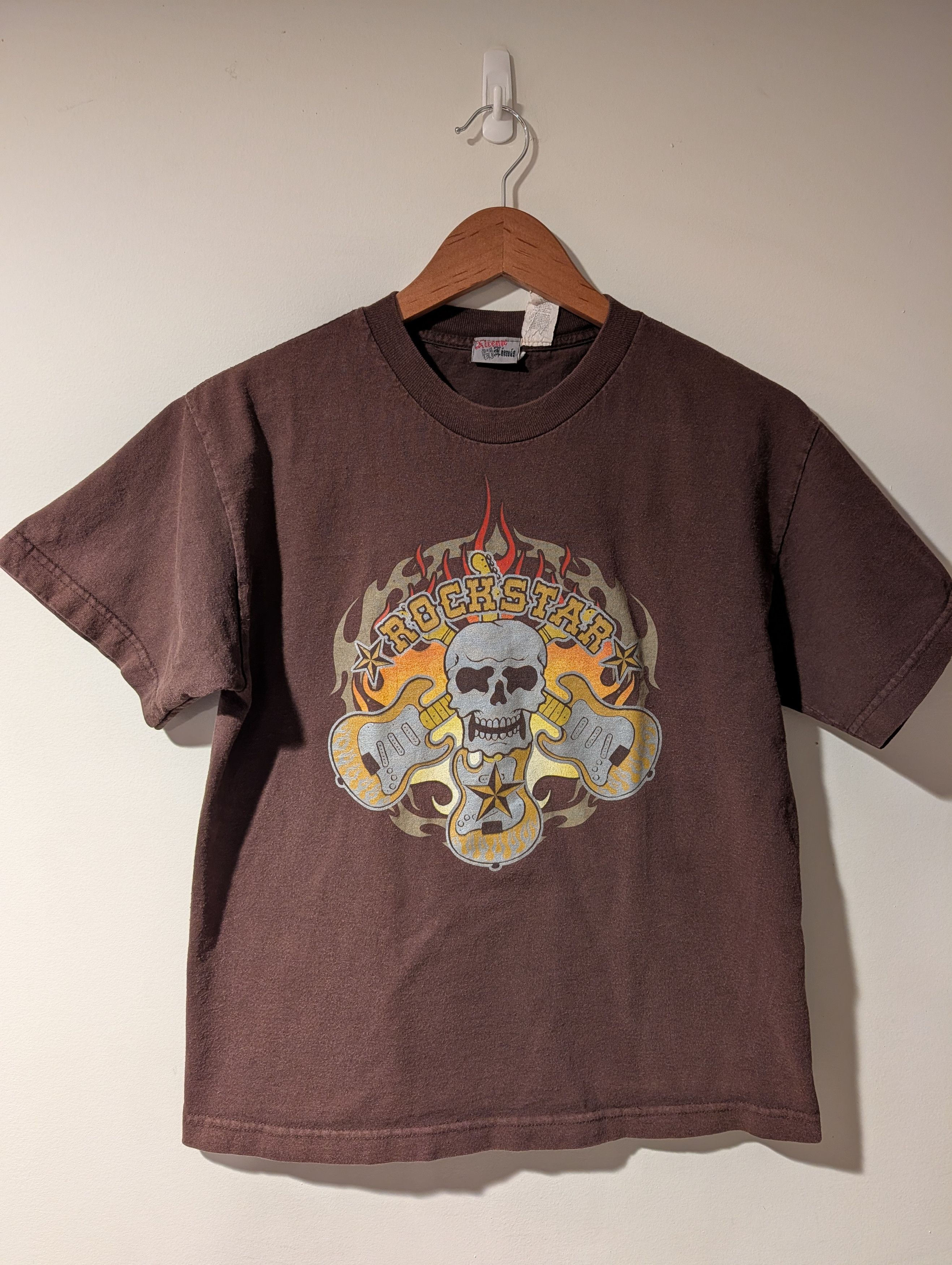Arts & Science Vintage 90s Xtreme Limit Rockstar Skull Guitar T Shirt YOUTH Size US L / EU 52-54 / 3 - 1 Thumbnail