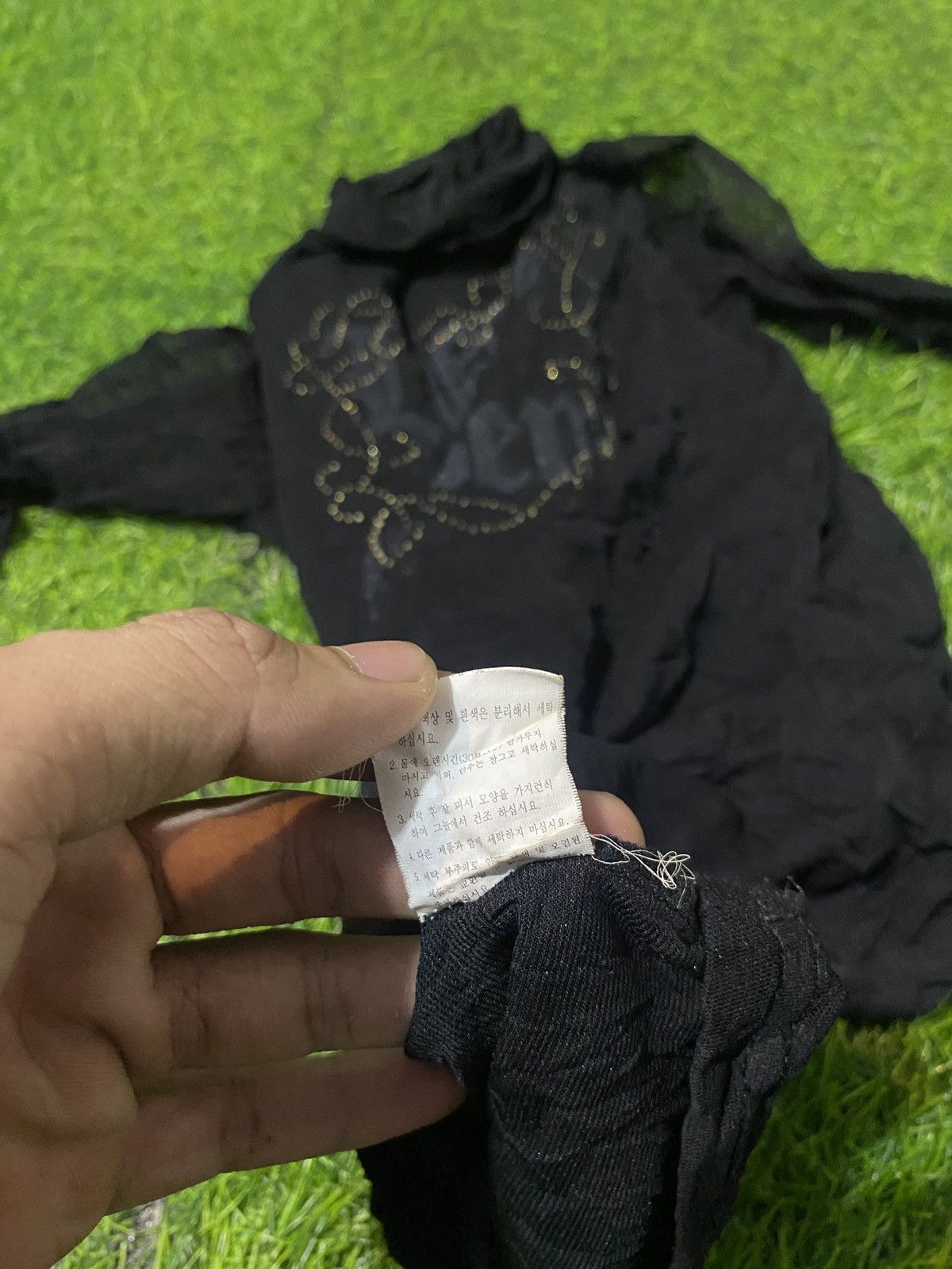 Le Grande Bleu (L.G.B.) LONGSLEEVE MEST TOPS JAPANESE BRAND GOHTIC STYLE Size US M / EU 48-50 / 2 - 7 Thumbnail