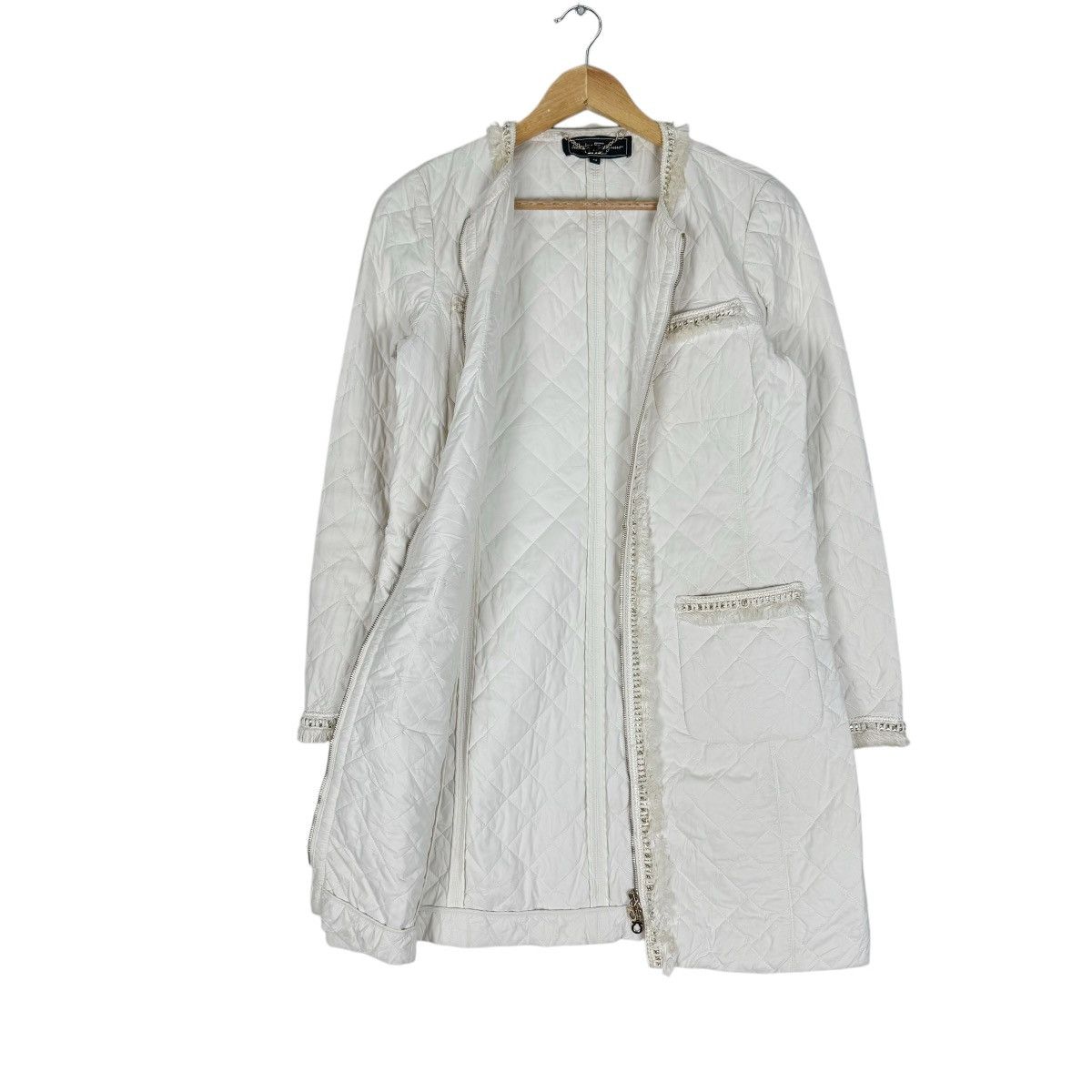 Salvatore Ferragamo ☀️SALVATORE FERRAGAMO TWEED ZIPPER JACKET Size M / US 6-8 / IT 42-44 - 7 Thumbnail