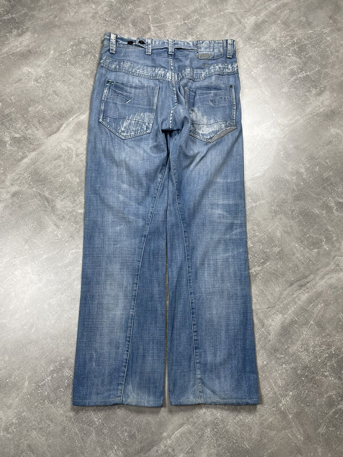 G-Star × Japanese Brand G-Star Raw Washed Blue Vintage Faded Denim Jeans Size US 34 / EU 50 - 4 Thumbnail