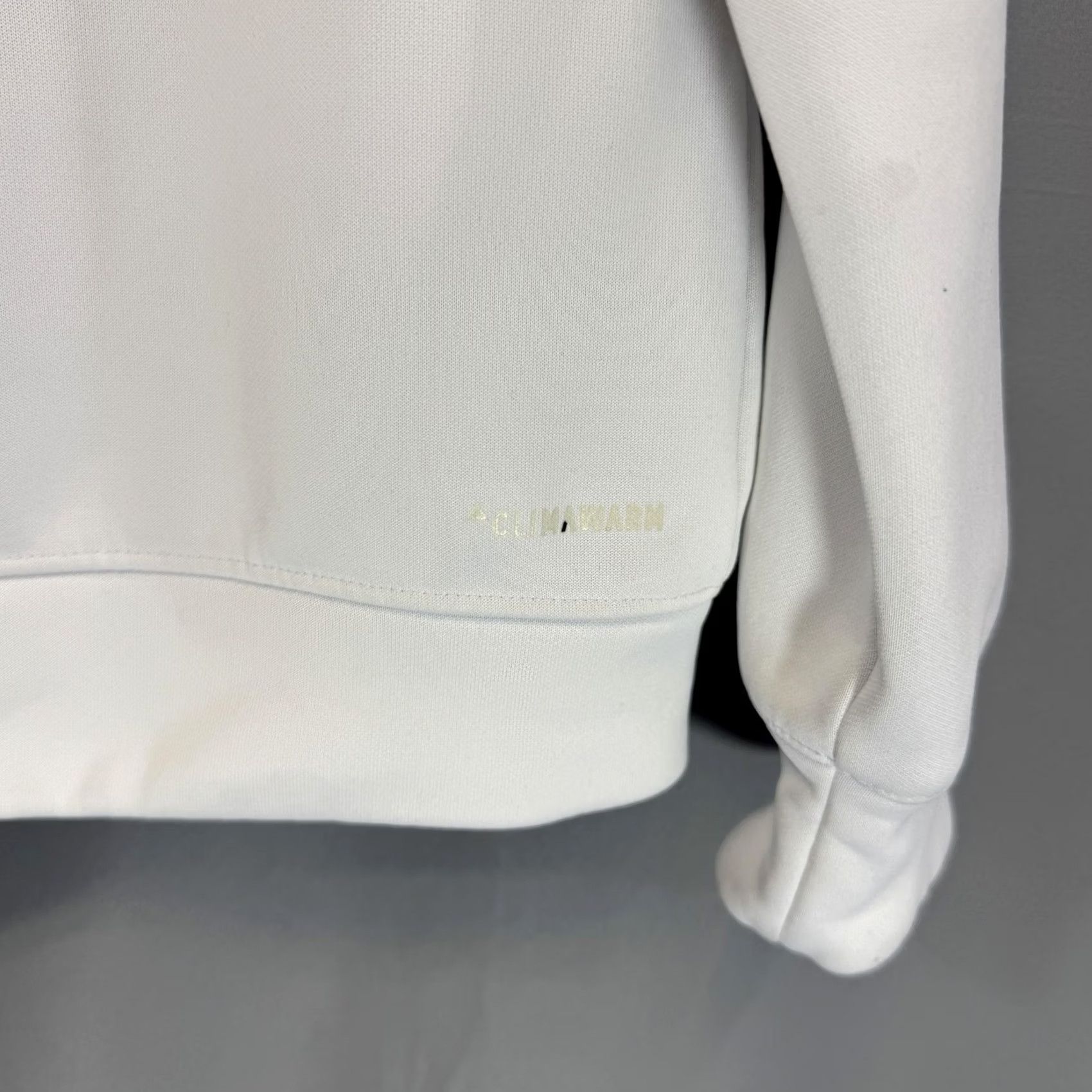 Adidas Adidas Hoodie Mens L White ClimaWarm Pullover Athletic Sweatshirt Logo Hoodie Kangaroo Pocket"} Size US L / EU 52-54 / 3 - 3 Thumbnail