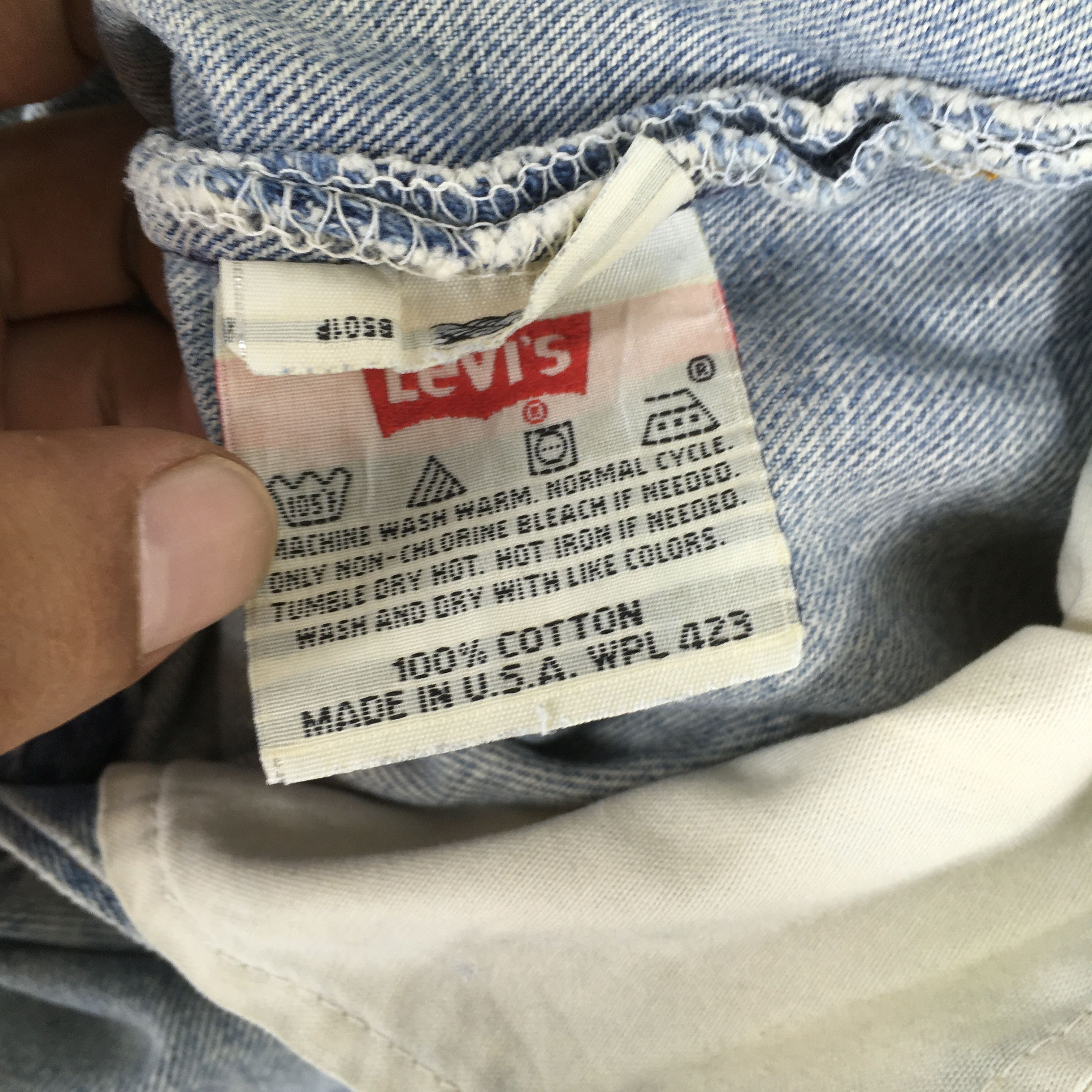 Levi's Size 31x29 Vintage 90s Levi's 501 Faded Dirty Jeans S358 Size US 31 - 12 Thumbnail