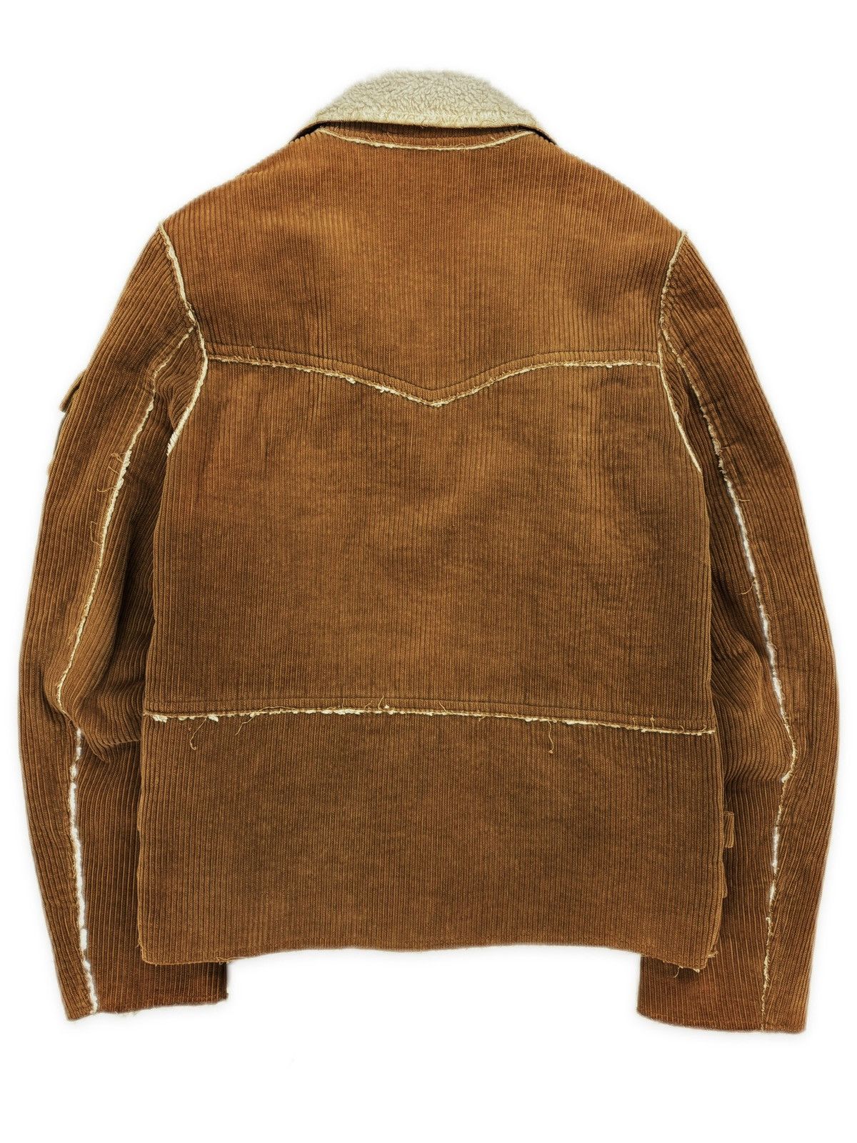 Raf Simons AW03 Raf Simons ‘Closer’ Shearling Lined Beige Perfecto Biker Jacket Size US S / EU 44-46 / 1 - 3 Thumbnail