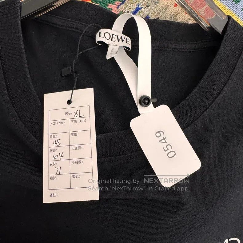 Loewe Loewe Black Embroidered Logo Short Sleeve Size US XL / EU 56 / 4 - 2 Thumbnail
