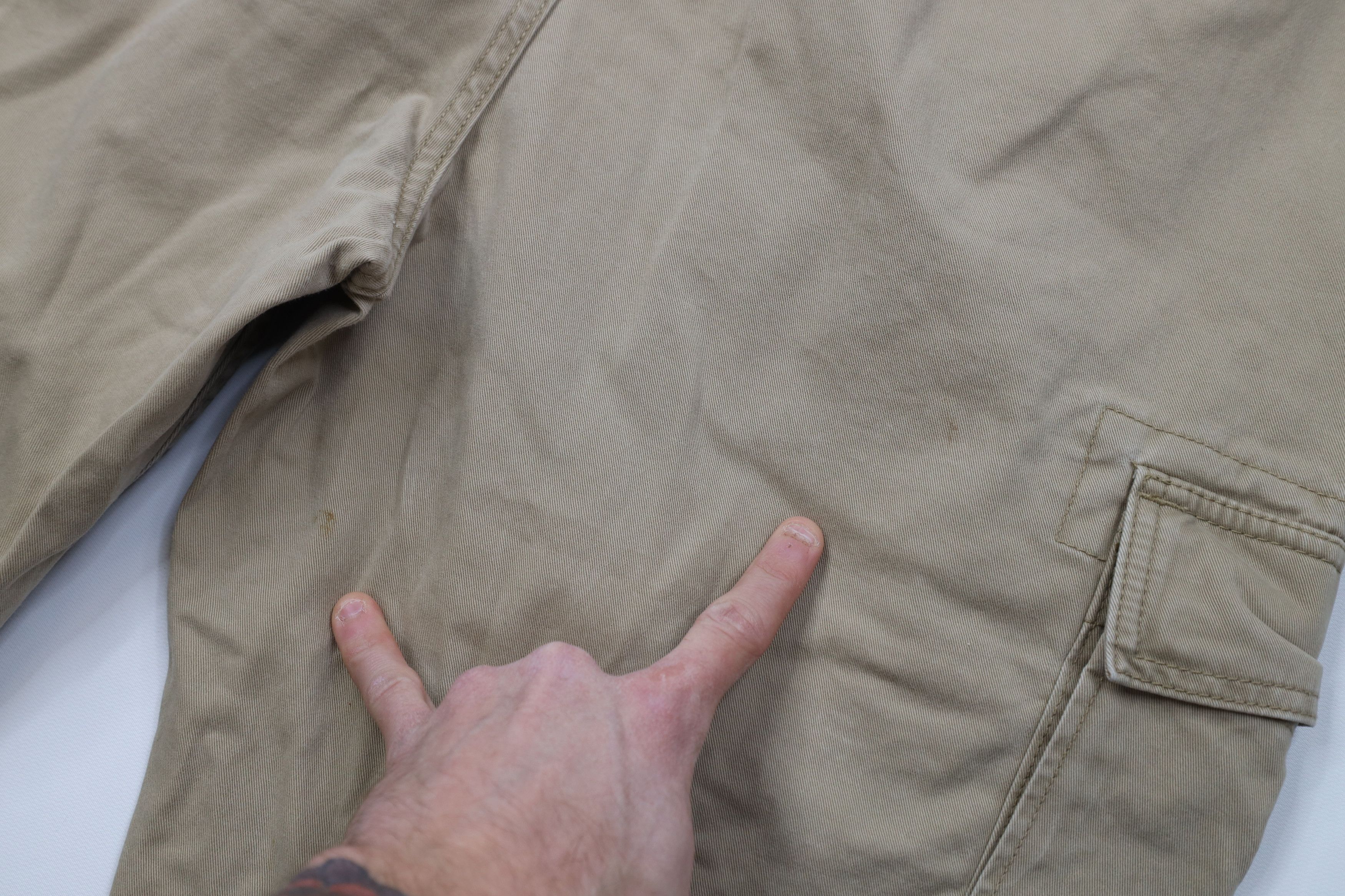 Eddie Bauer Vintage Eddie Bauer Baggy Wide Leg Cargo Pants Beige Cotton Size US 40 / EU 56 - 14 Thumbnail